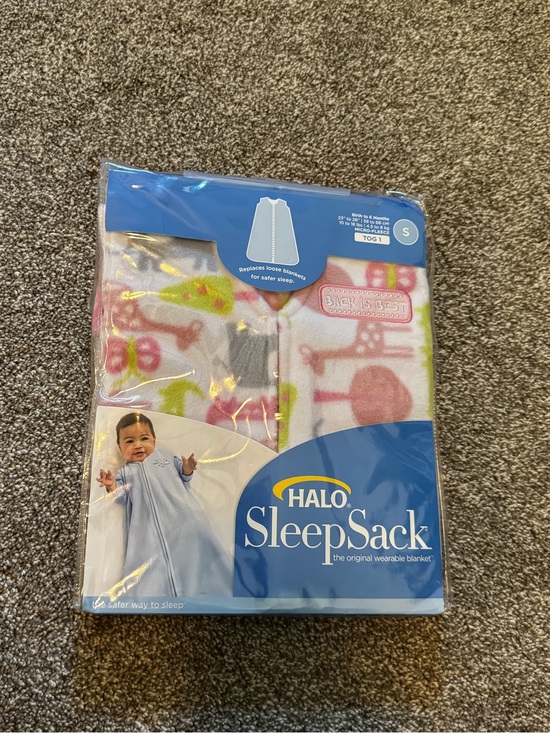 Halo Other - New Halo SleepSack Baby Girl Zoo Animals Small S 0-6 months Fleece 1 TOG Sleep